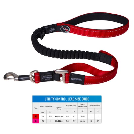 (image for) Rogz Lead Control Red Medium - Click Image to Close