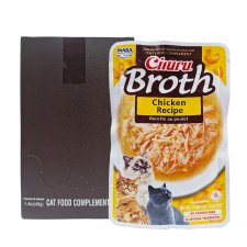 (image for) INABA Cat Pouch Broth 6x40g Chicken