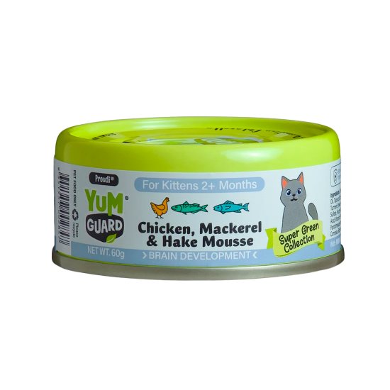 (image for) YumGuard Cat Wet 12x60g Kitten Chicken Mackerel - Click Image to Close
