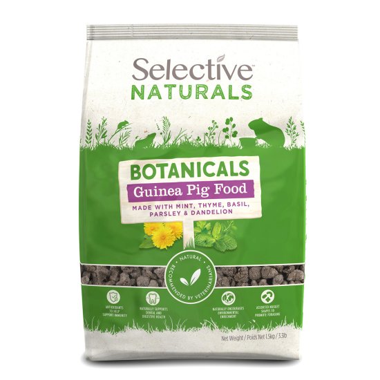 (image for) Selective Naturals Botanicals 1.5kg Guinea Pig Food - Click Image to Close