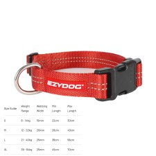 (image for) Ezydog Essential Collar Adjustable S Red