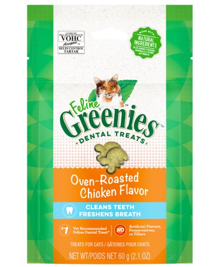 (image for) Greenies Cat Feline 60g Chicken - Click Image to Close