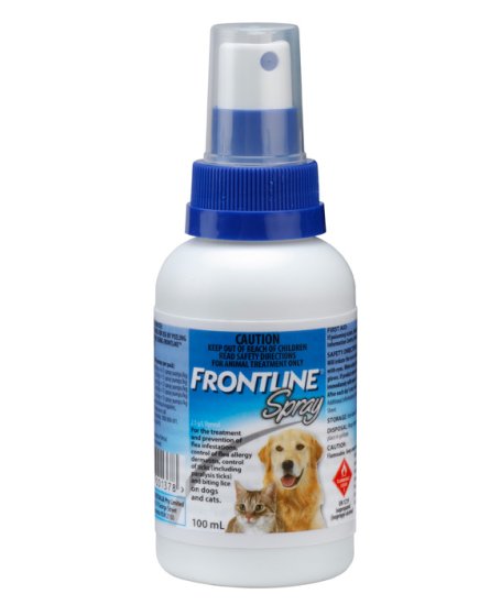 Frontline Spray For Dogs & Cats 100ml - Click Image to Close