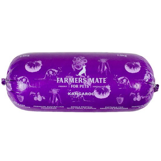 (image for) Farmers Mate Dog Roll Kangaroo 1.5kg - Click Image to Close