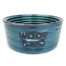 (image for) Barkley+Bella Bowl Ceramic Woof Blue Large 800ml