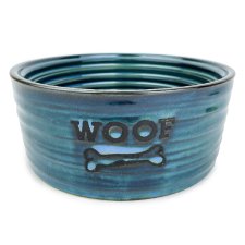 (image for) Barkley+Bella Bowl Ceramic Woof Blue Large 800ml