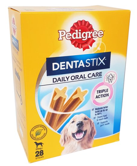 (image for) Pedigree Snacks Dentastix Large Giant Dog 28Pack Over 25Kg - Click Image to Close