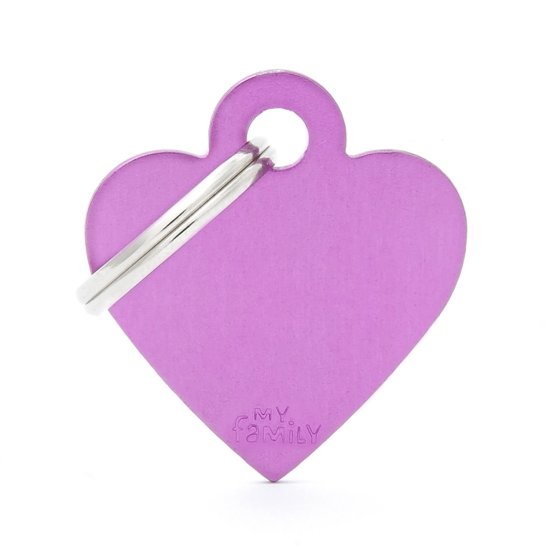 (image for) MYF Tag Basic Heart Purple Small - Click Image to Close