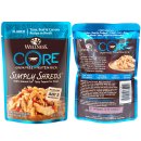 (image for) Wellness Core Dog Wet 12x79g Simply Shreds Tuna Beef