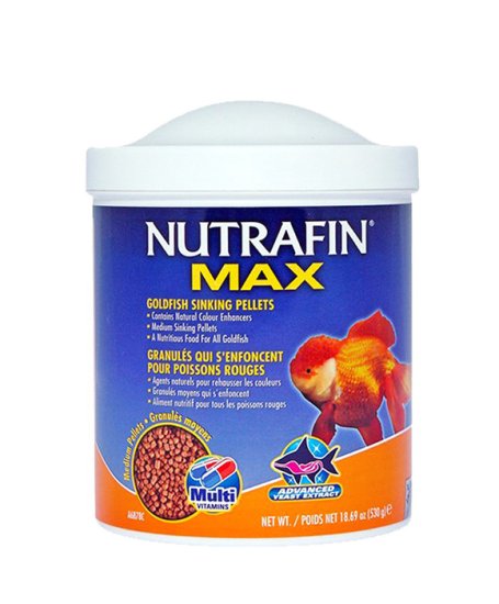 (image for) Nutrafin Max Medium Goldfish Sinking Pellets 530gm - Click Image to Close