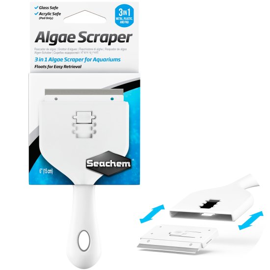 (image for) Seachem Algae Scrapper 3in1 15cm - Click Image to Close