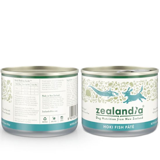 (image for) Zealandia Dog Can 24x185g Pate Hoki Fish - Click Image to Close