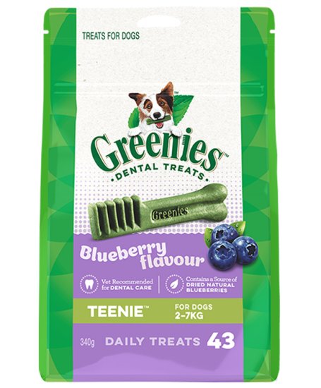 (image for) Greenies Dog Teenie Blueberry 340g - Click Image to Close