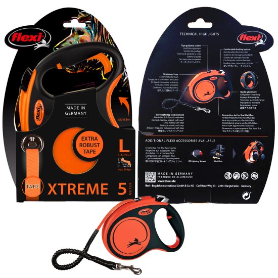 (image for) Flexi Xtreme Tape 5M Large Black Orange - Click Image to Close