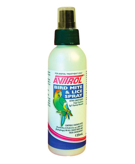 (image for) Fidos Avitrol Bird Mite & Lice Spray 125ml - Click Image to Close