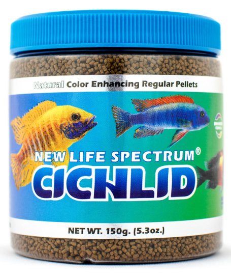 (image for) New Life Spectrum Cichlid Regular Sinking (1mm-1.5mm) 150g - Click Image to Close