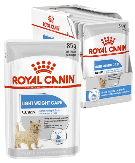 (image for) Royal Canin Dog Wet 12x85g Light Weight Care Loaf - Click Image to Close